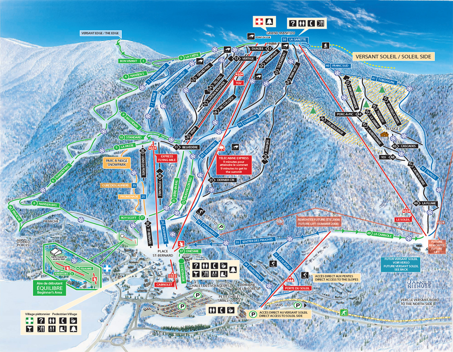 Mont Tremblant Ski Map Poster 