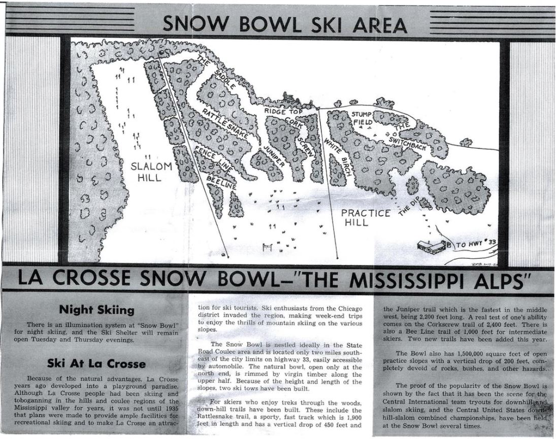 Snow Bowl Ski Area, Year Unknown.