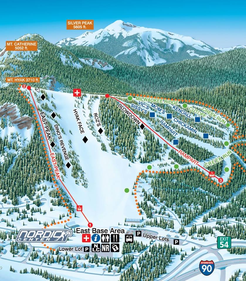 New Frontside Trail Map of Summit East