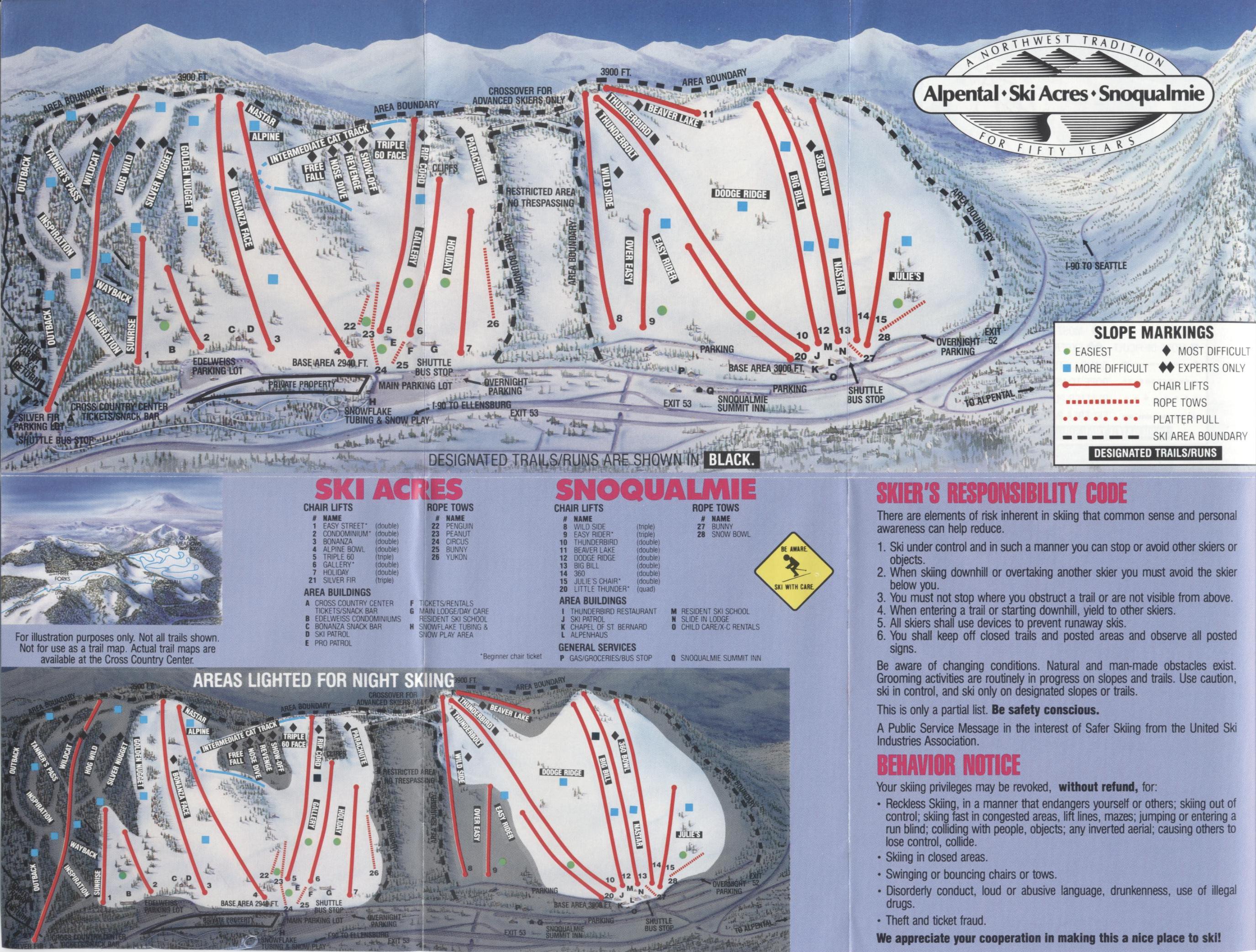 Ski Acres and Snoqualmie Summit
