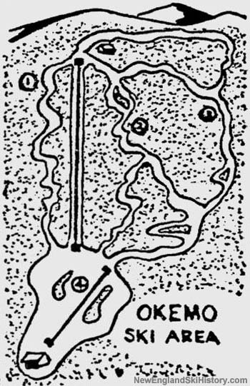 1958-1959 Okemo Trail Map