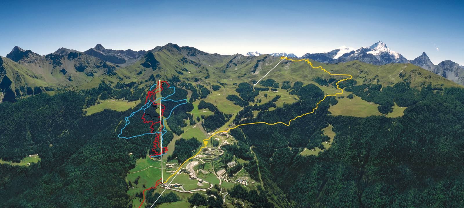 Cyle routes during summer 2012