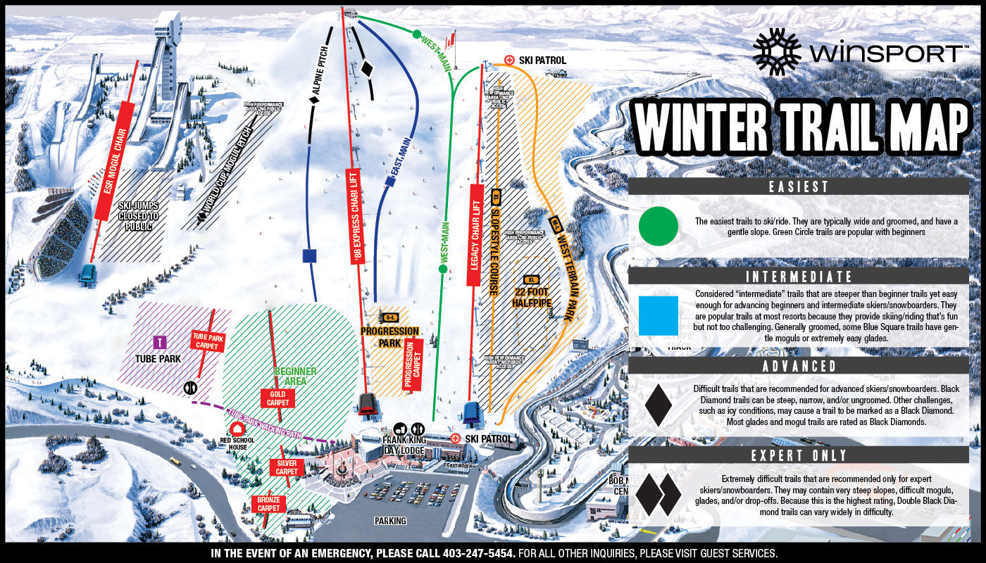 Winsport Canada Olympic Park Skimap Org