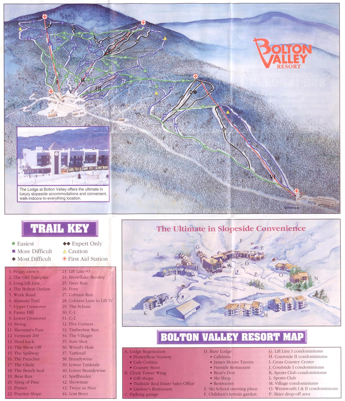 Late 1980s Alpine & Village Map