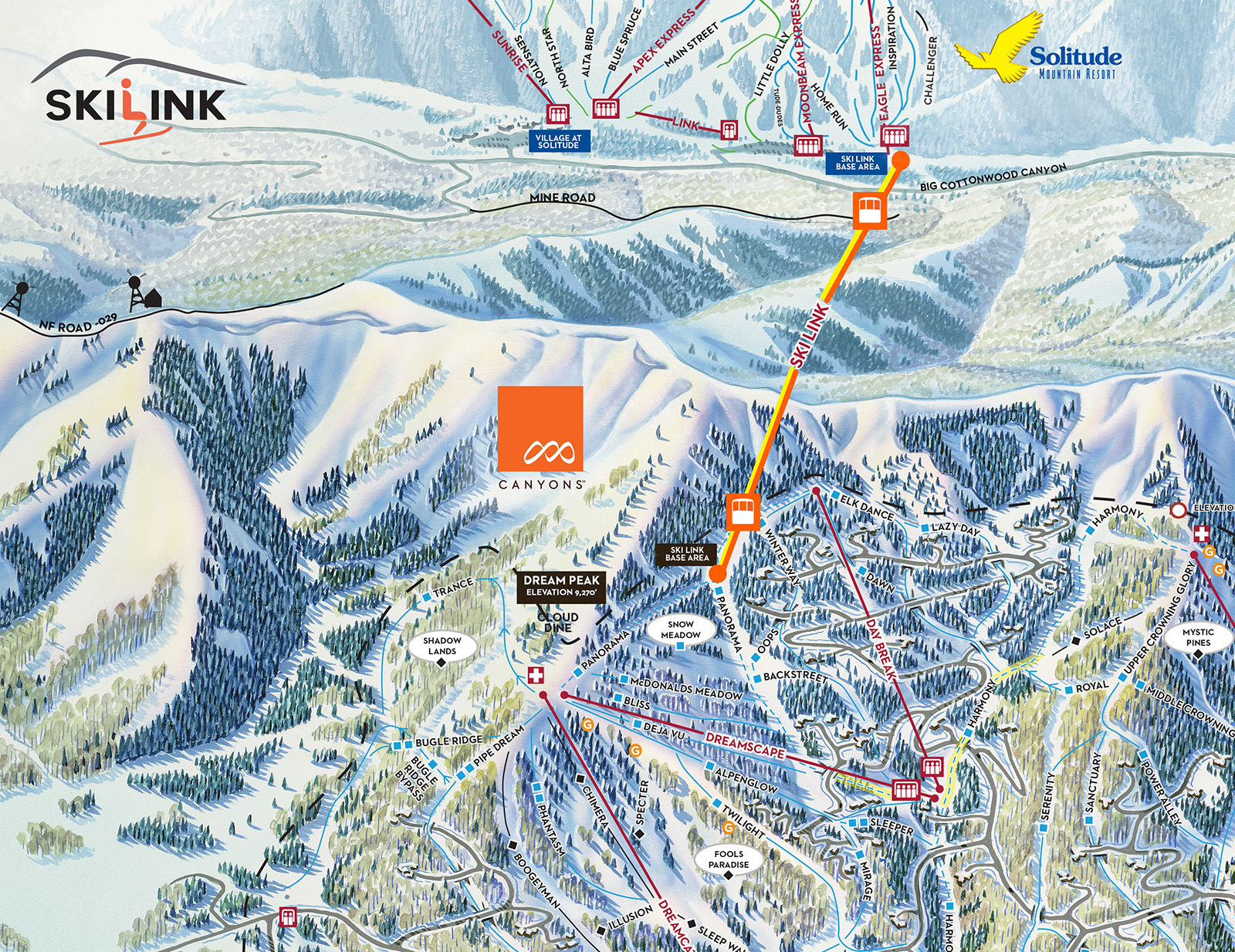 Where can you find a map of ski resorts in Utah?