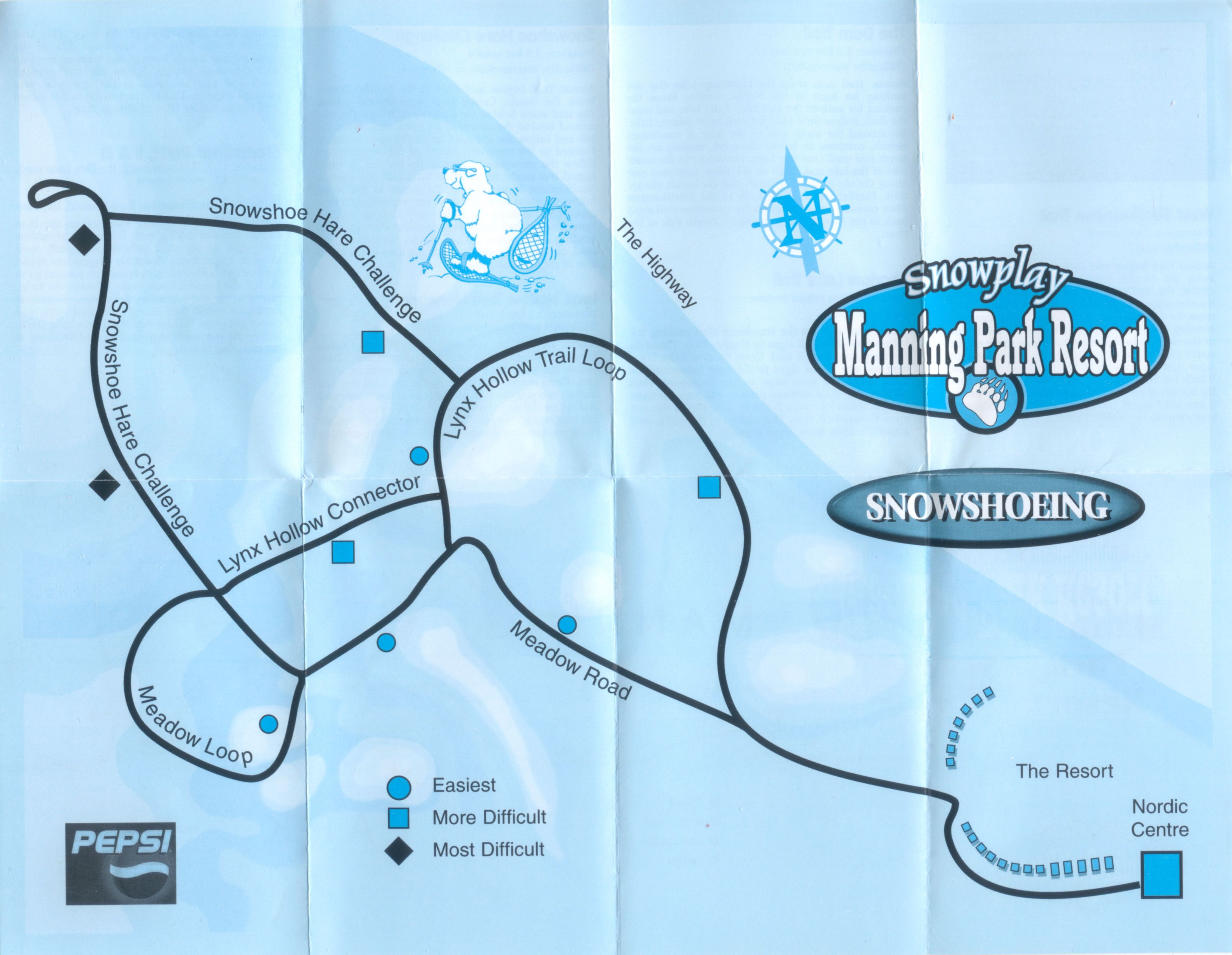 2004-07 Manning Park Snowshoe Map Page 1