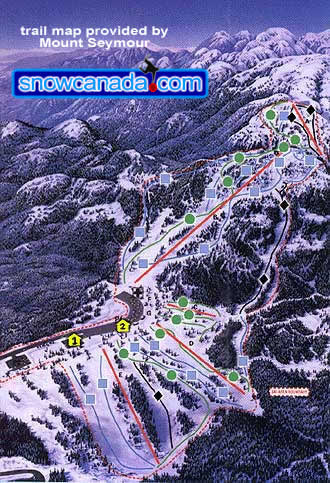 Late 1990s Seymour Downhill Map