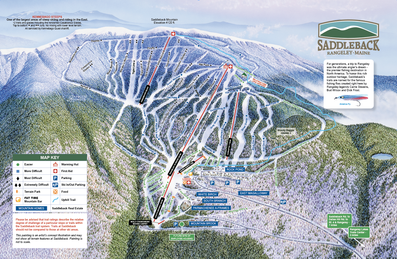 A full and updated version of Saddleback's Trail Map