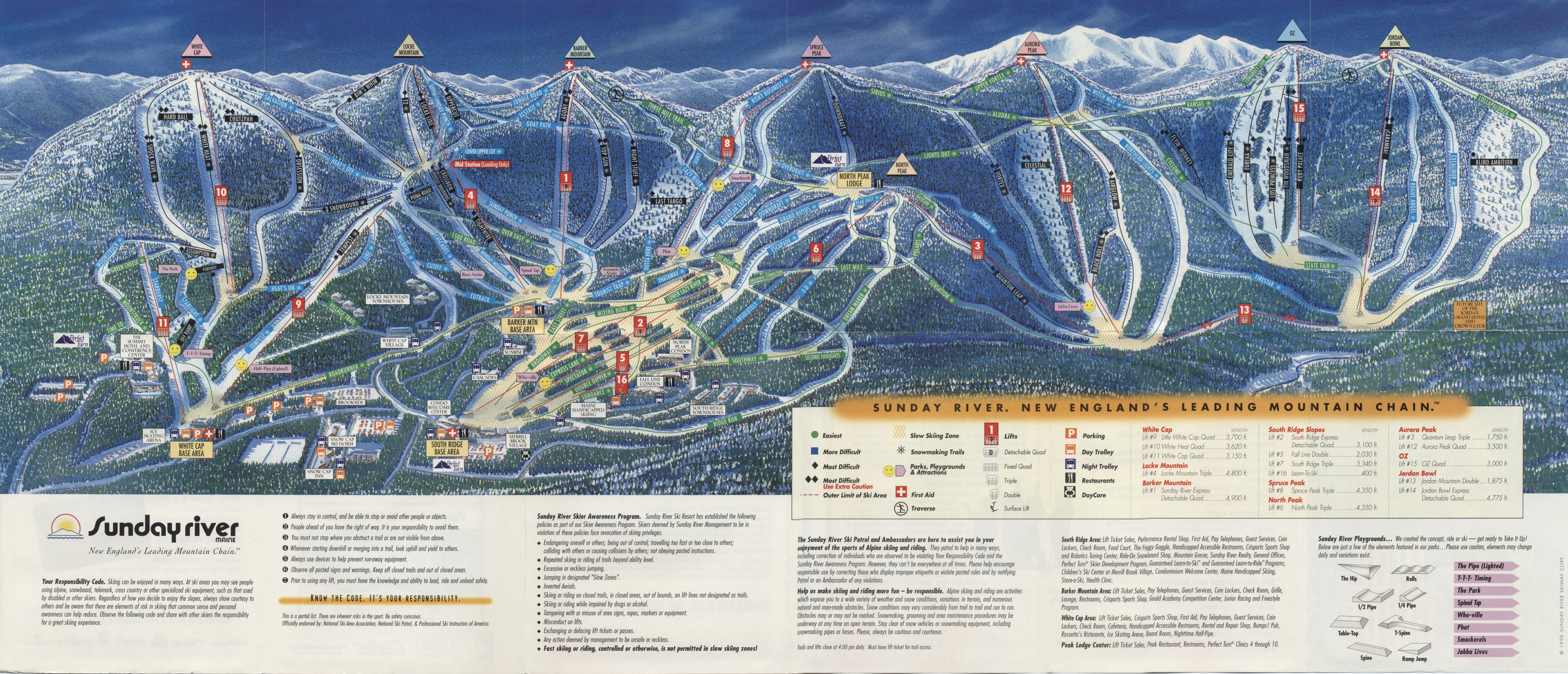Sunday River Ski Resort Skimap Org