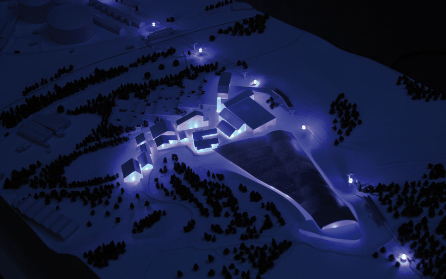 Proposal for a new "ski mountain" on the site.