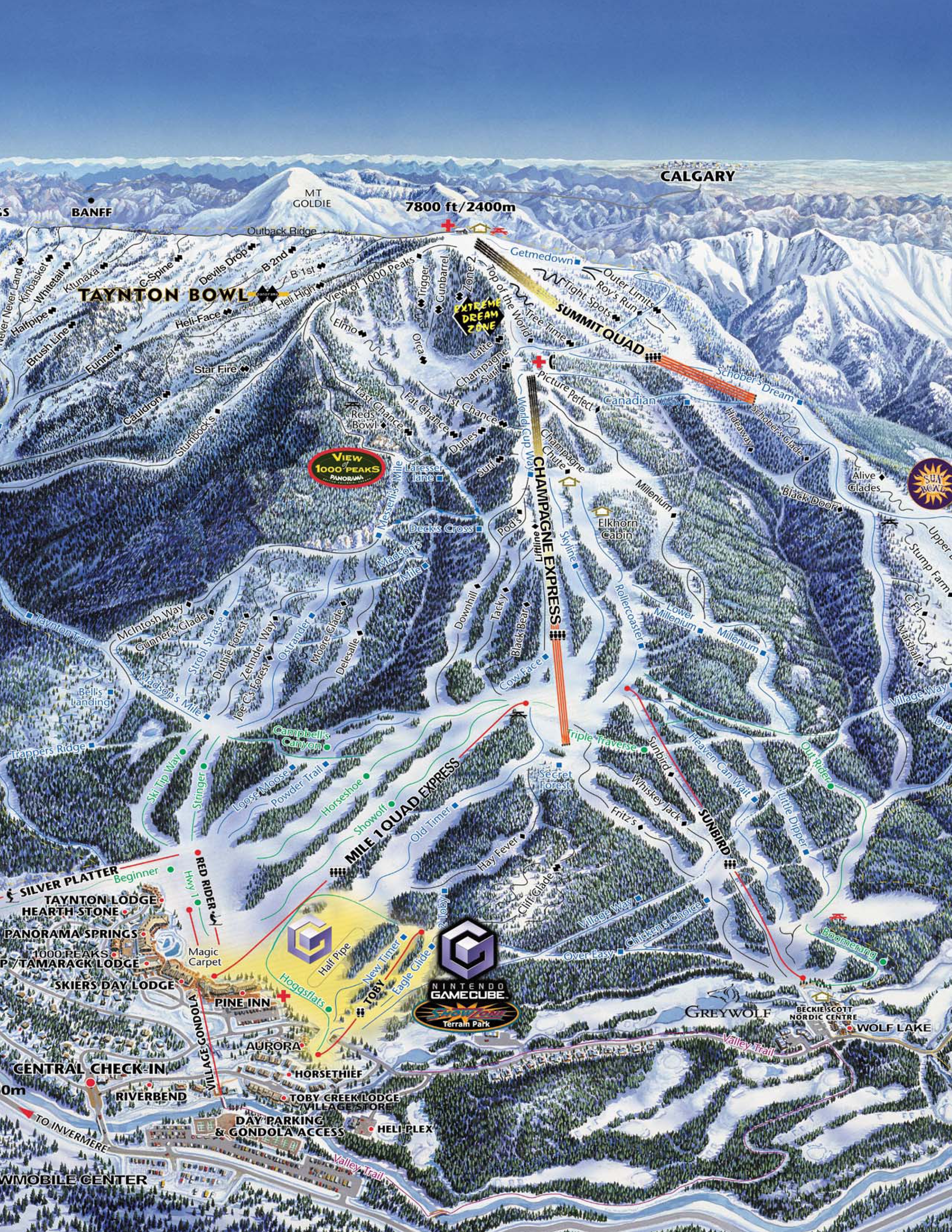 2003-04 Panorama Downhill Map