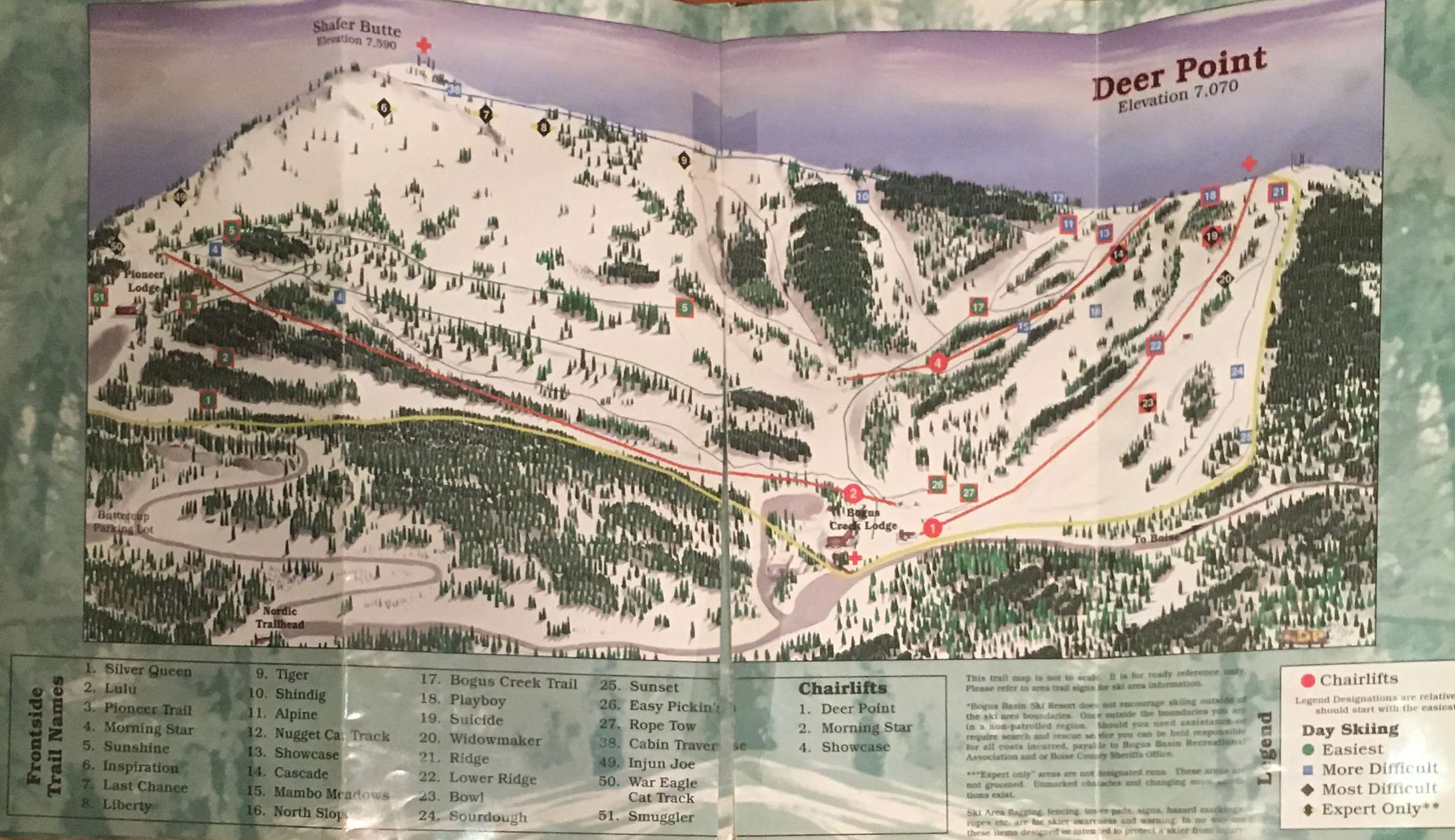 Not sure who the artist is, but the initials LDP are present in the bottom right corner of the Deer Point map.