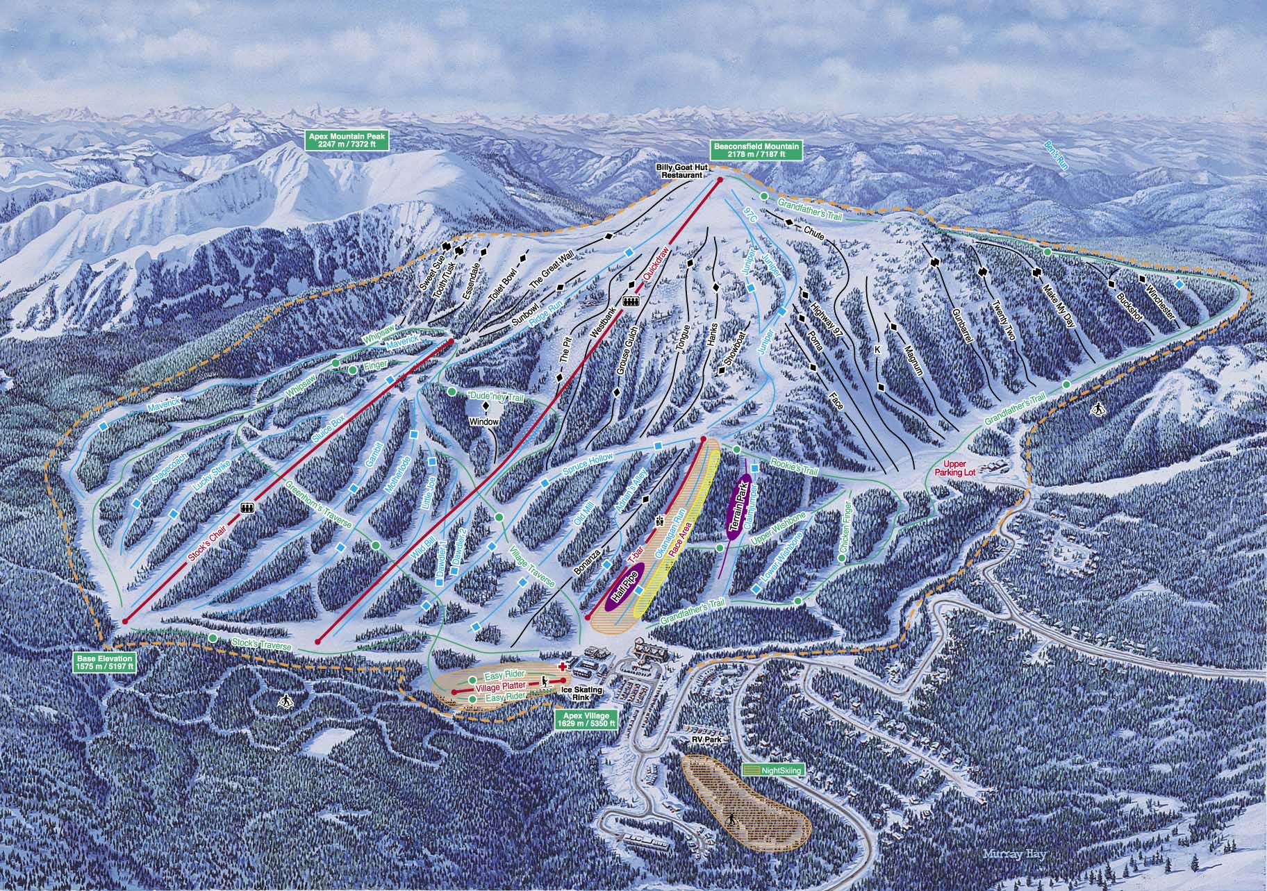 2002-03 Apex Downhill Map