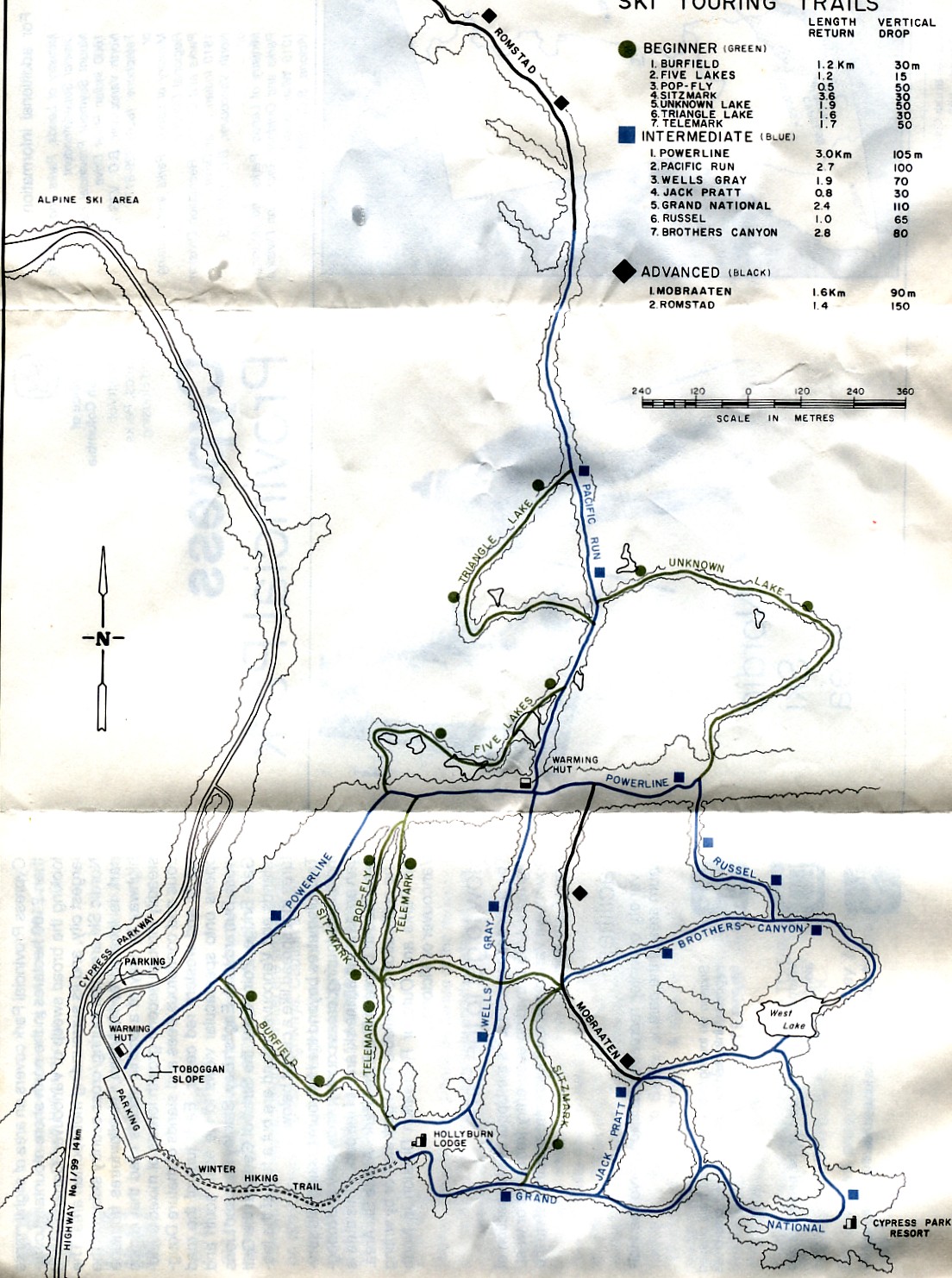 1980 Cypress Cross Country Map