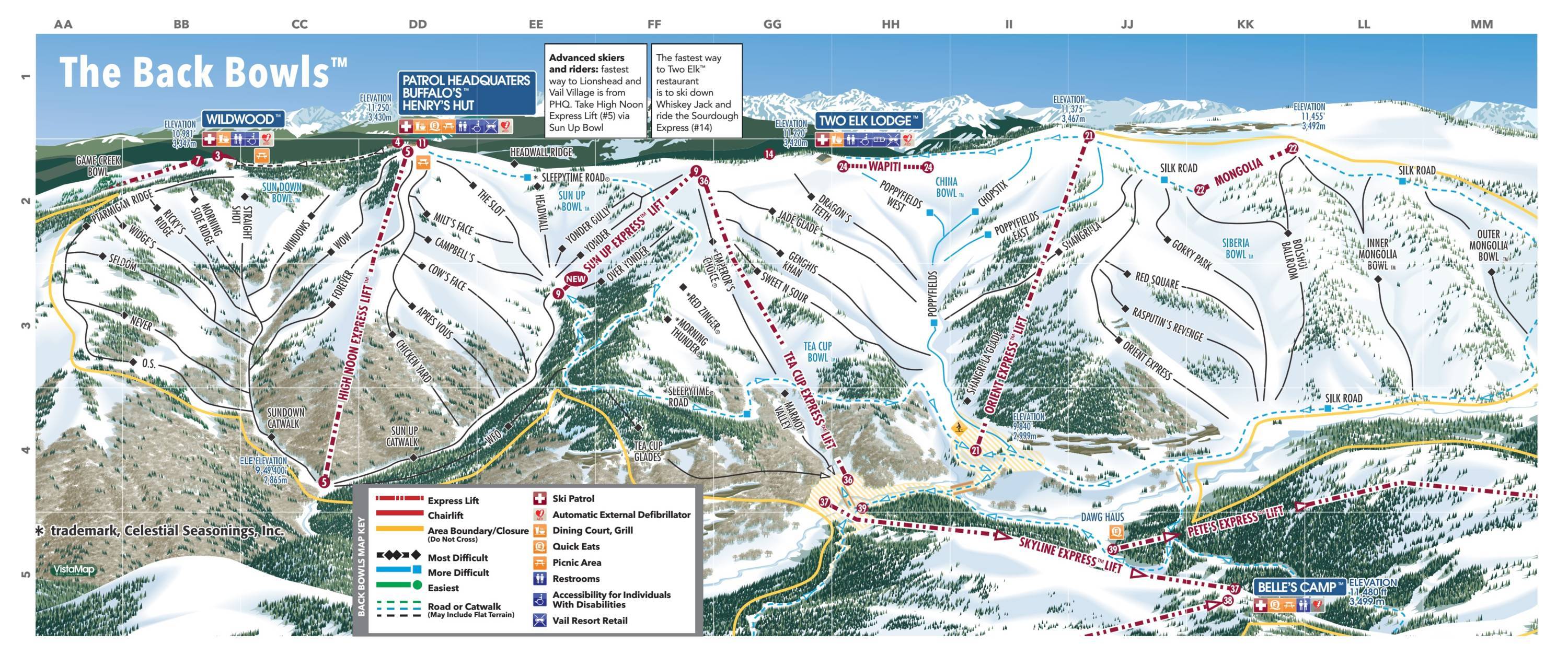 Image result for vail colorado trail map