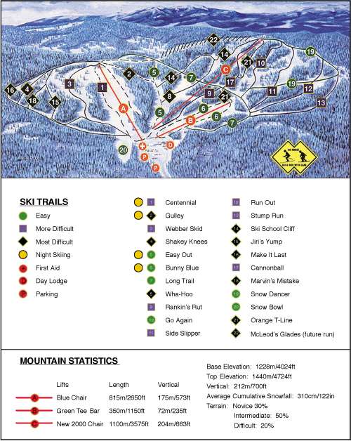 2002-03 Crystal Resort Map