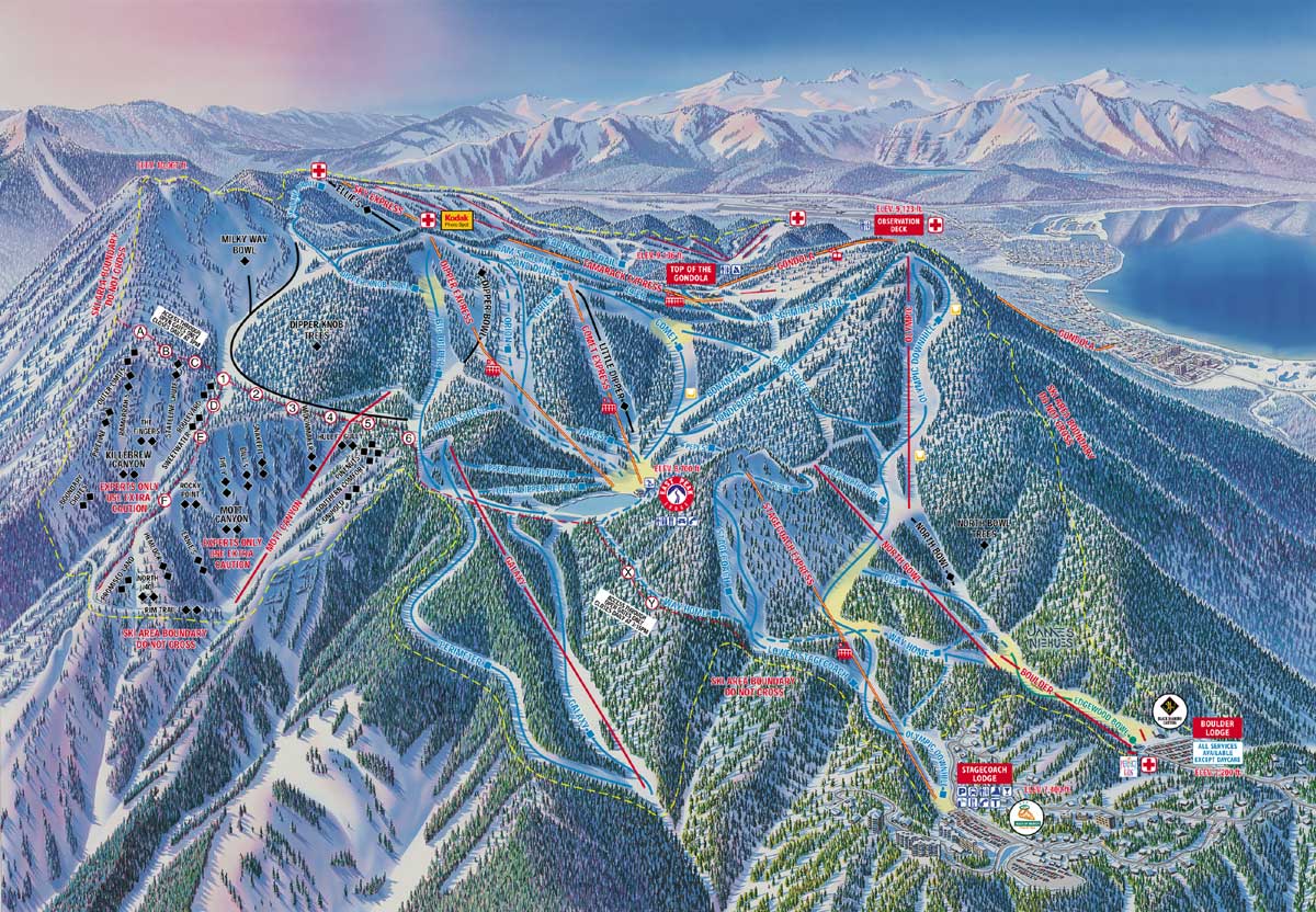 Heavenly Ski Resort Skimap Org