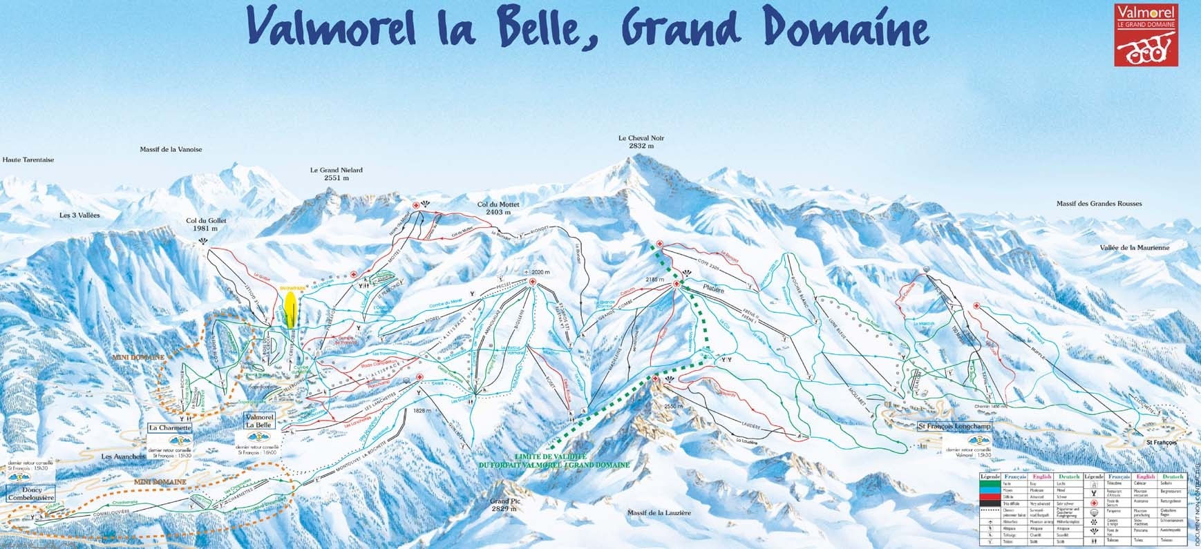 Valmorel Ski Map