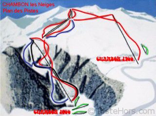 Piste map at time of closure (after 2001/02 season)