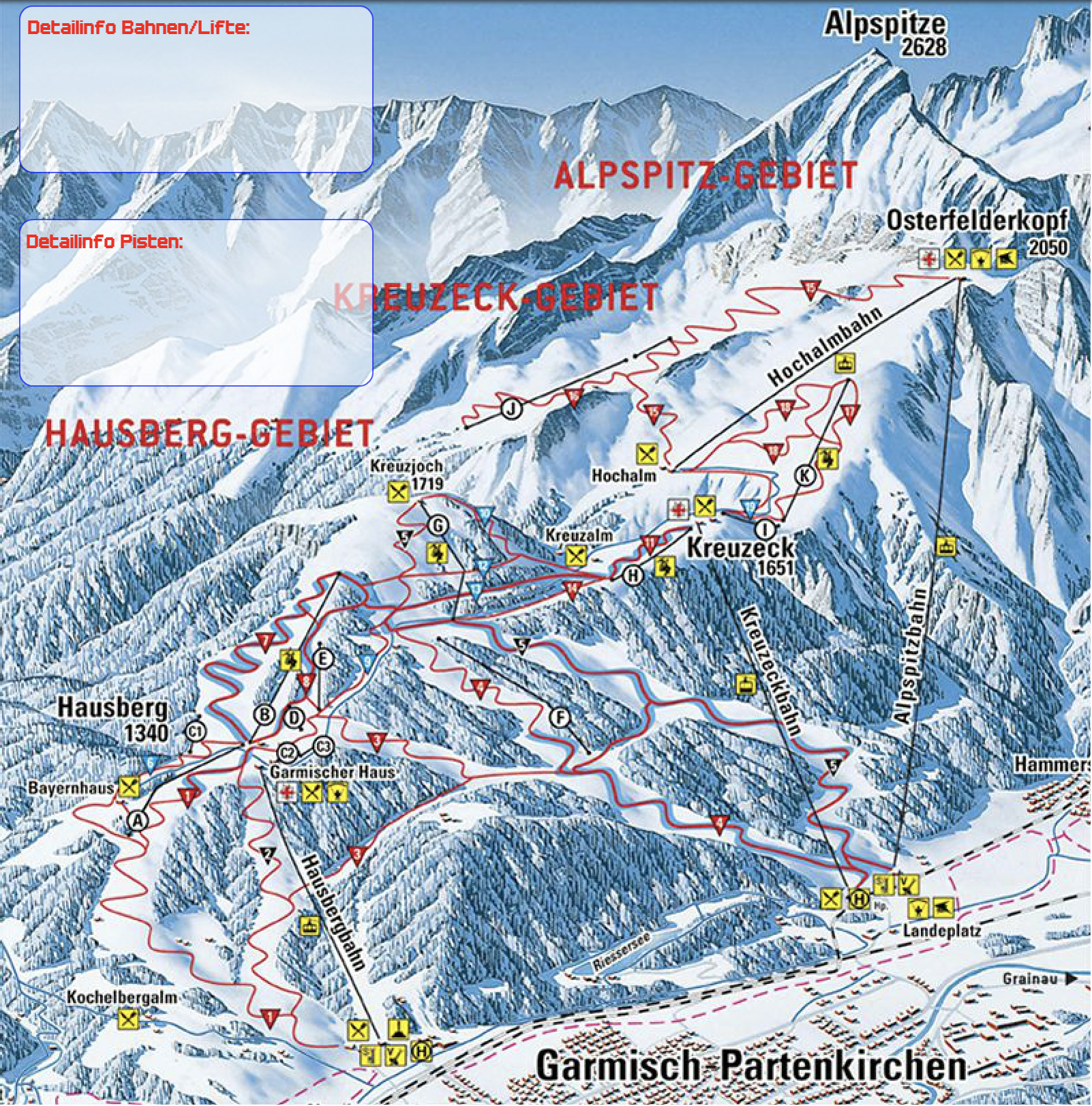 Garmisch Piste Map